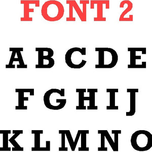 Bold Modern Font Letters and Numbers - Woodpost Metalworks