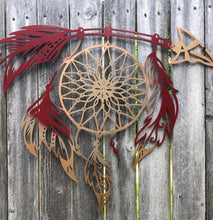 Load image into Gallery viewer, Dream Catcher with Arrow - Woodpost Metalworks