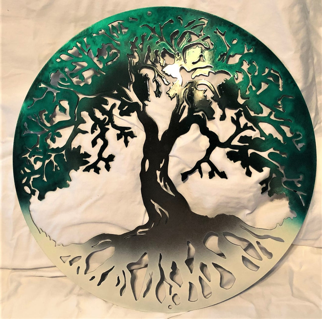 Tree of Life Three Colors - Woodpost Metalworks