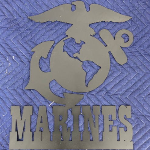 Marines Eagle and Globe - Woodpost Metalworks