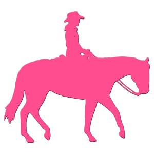 Metal Cowboy Horseback Riding Sign
