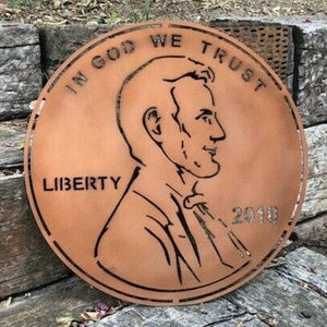 Abraham Lincoln Penny - Woodpost Metalworks