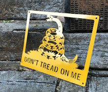 Load image into Gallery viewer, Don&#39;t Tread On Me Snake Flag - Woodpost Metalworks