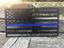 Load image into Gallery viewer, Back the Blue American Flag - Woodpost Metalworks