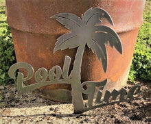 Load image into Gallery viewer, Pool Time Palm Tree - Woodpost Metalworks
